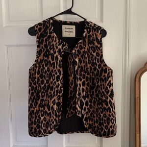 Damson Madder Leopard Print Vest
